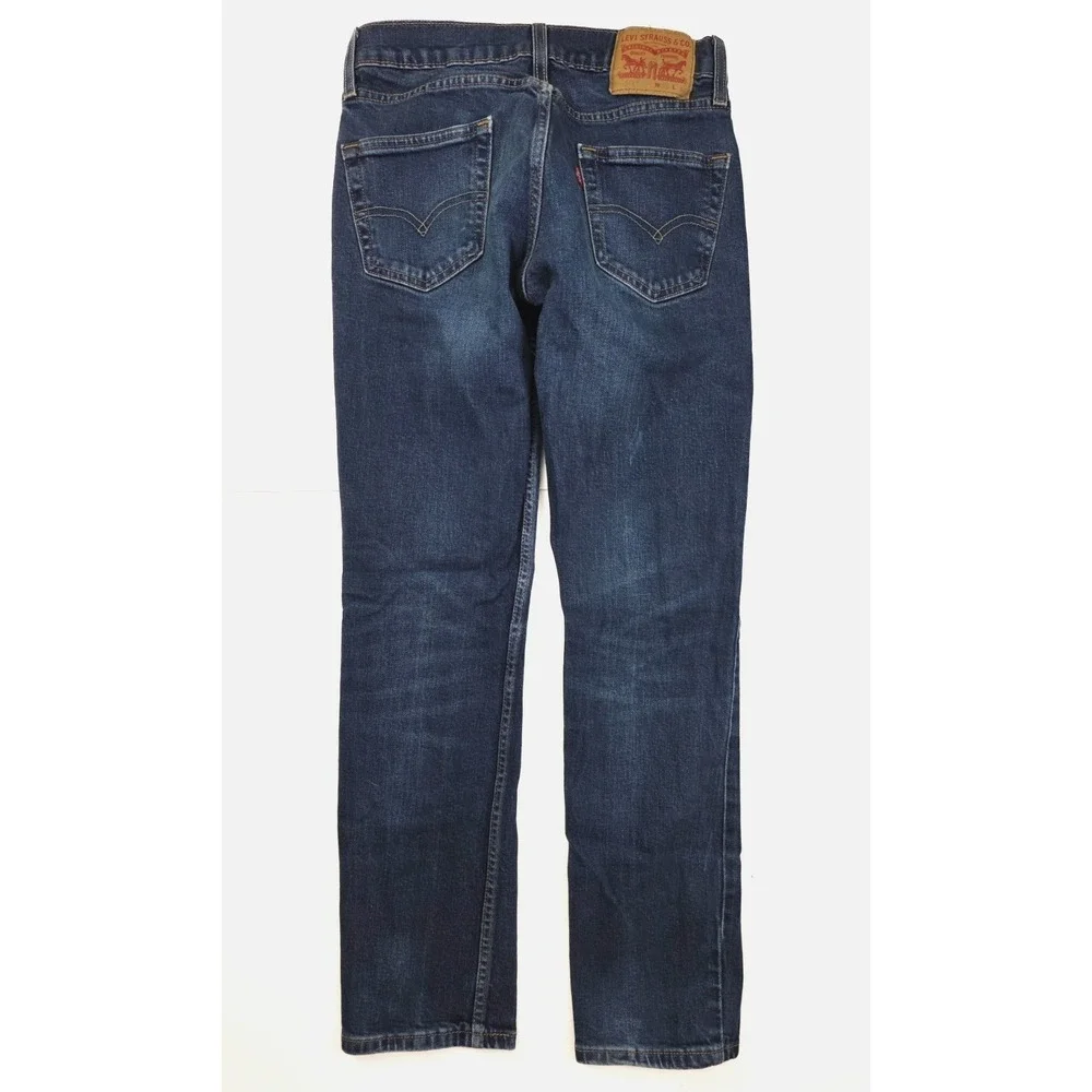 Levi's 511‎ Stretch Slim Tapered Fit Dark Wash Denim Jean Men's Size 29X30